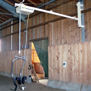 Deckenlifter für eine Pferdetherapie